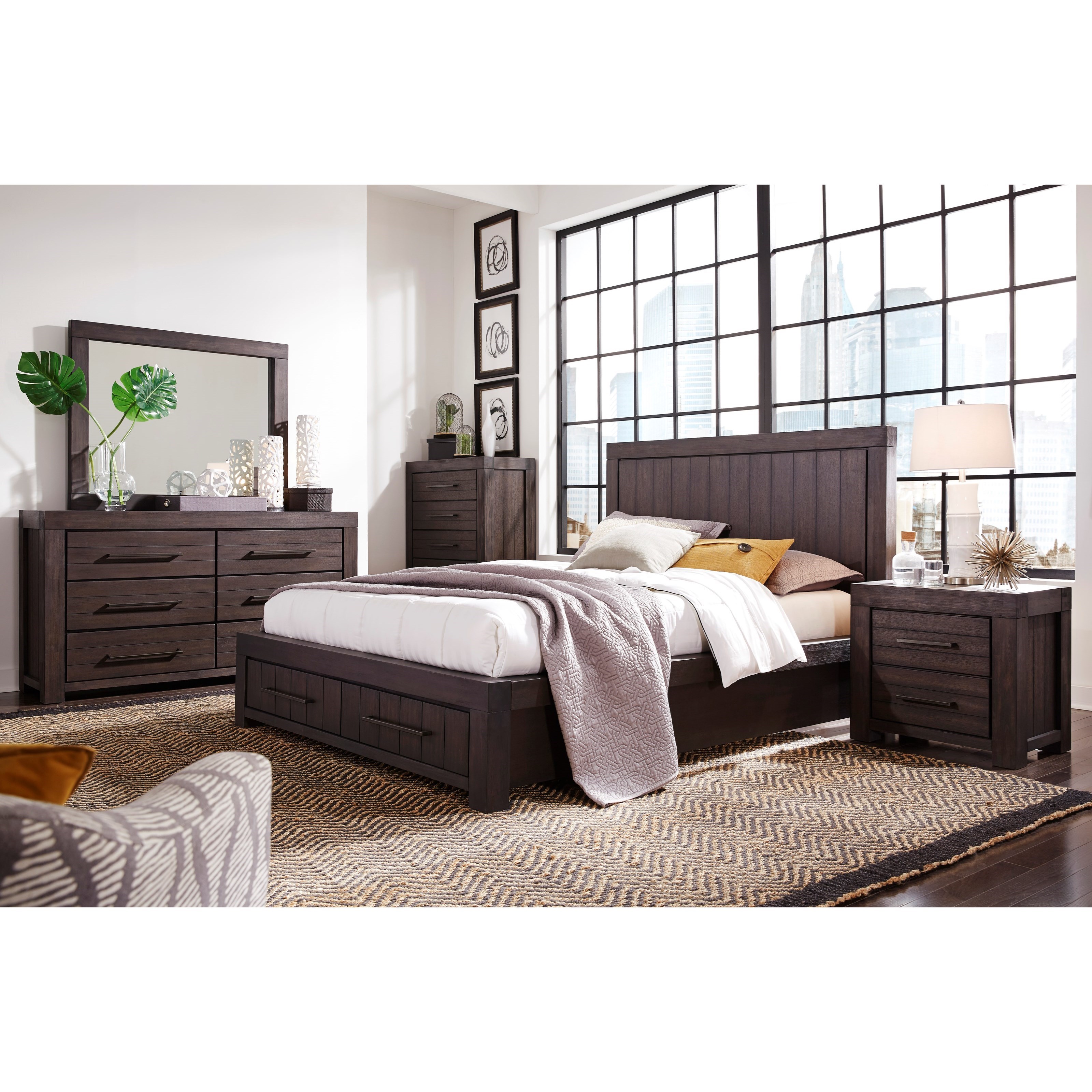 Modus International Heath King Bedroom Group A1 Furniture & Mattress